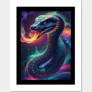 Cobra Snake with Fire Posters and Art